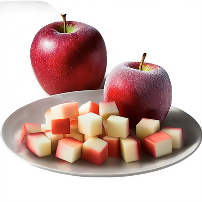 China New IQF Frozen Diced apple Cubes Dices Slice 10mm 6mm Fuji apple Fruits Pear Kiwi mango Pineapple Blackberry Black Currant
