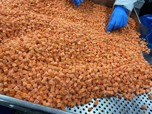 Wholesale Bulk Packed Frozen Pumpkin Diced Iqf Pumpkin Chunks Frozen Vegetables