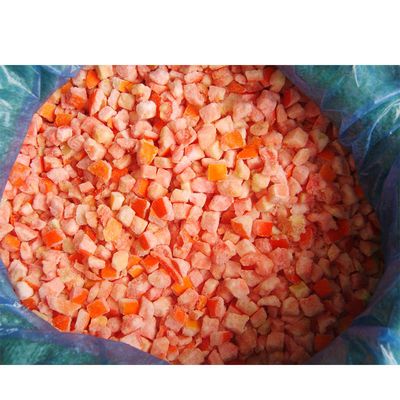 Fábrica de Vegetais Congelados com Certificação HALAL IQF Cubos de Tomate 10mm Tomates em Cubos Congelados na China
