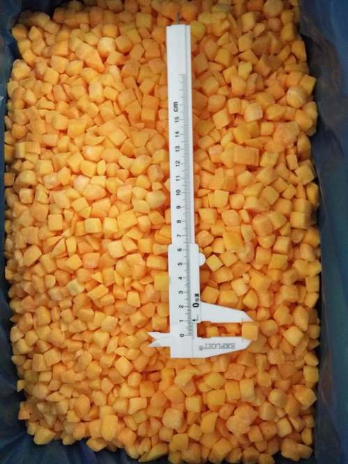 P&ecirc;ssegos Amarelos Org&acirc;nicos IQF em Cubos Embalados a Granel Frutas Congeladas Polpa em &Aacute;gua Cubos Inteiros e Metades Sabor Doce Preservados 2