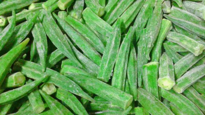 Fornecimento chin&ecirc;s Melhor qualidade Bom pre&ccedil;o Iqf Vegetais congelados Okra Gumbo inteiro 1