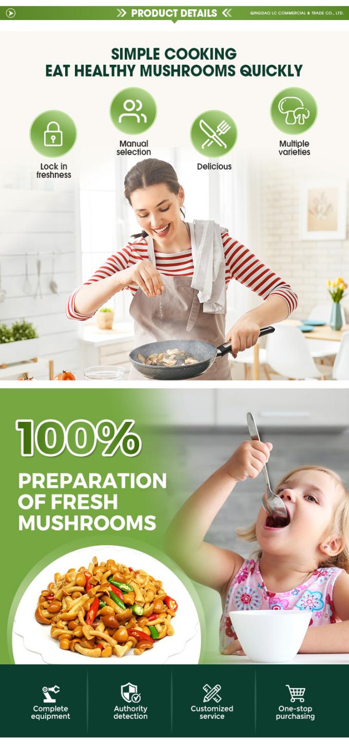 Cogumelos org&acirc;nicos cultivados selvagens saud&aacute;veis naturais nutritivos frescos inteiros cogumelos congelados IQF Nameko congelado 2