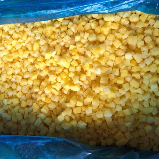 Atacado IQF Cubos de Abacaxi Congelados Frutas Congeladas com Bom Preço 0