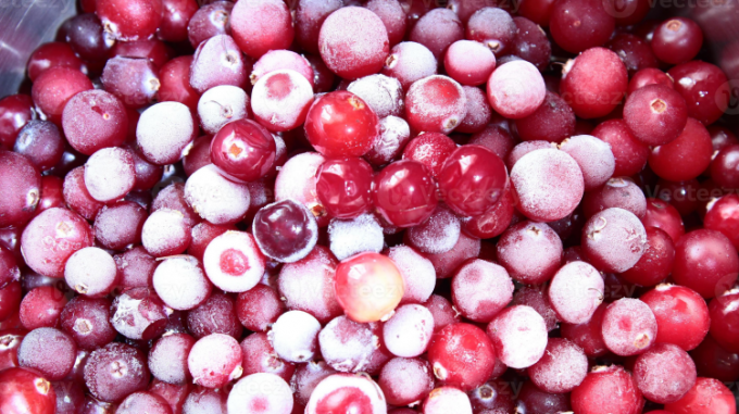Venda a quente de novas colheitas Iqf congeladas a granel Lingonberry vermelha em frutas congeladas embalagem a granel 0