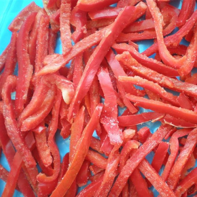 Fabricação Profissional de Qualidade Certificada Tiras de Pimentão Vermelho Congelado IQF 4